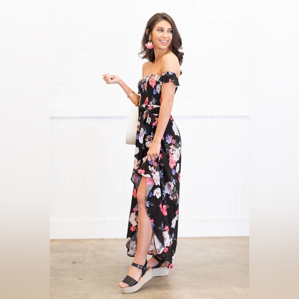 Let's Get Away Maxi Dress, Black